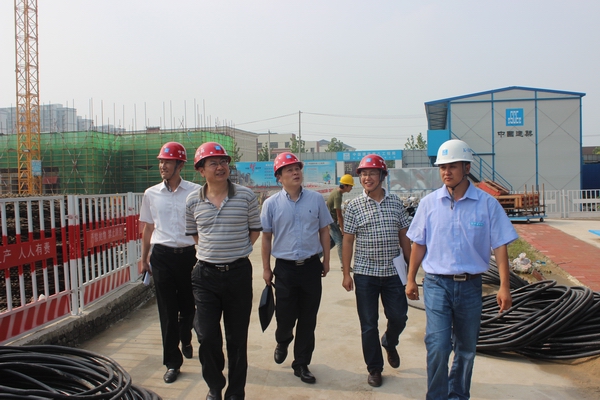 詹先豪、楊曉彬一行到濱湖項目指導工作